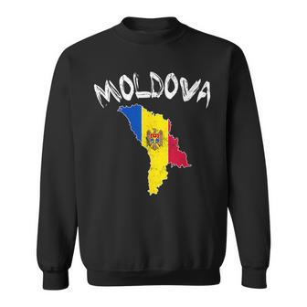 Moldova Moldavian Republika Moldovan National Flags Balkan Sweatshirt | Mazezy