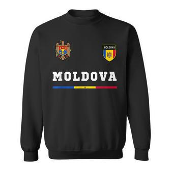 Moldova SportSoccer Jersey Flag Football Sweatshirt | Mazezy