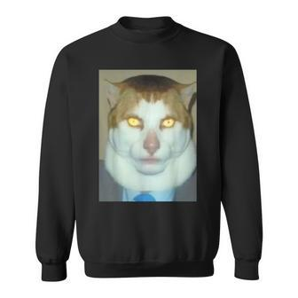 Monday Left Me Broken Cat Sweatshirt - Seseable