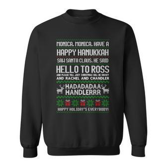 Monica Have A Happy Hanukkah Phoebe's Christmas Song Sweatshirt - Monsterry UK