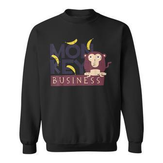 Monkey Business Costume Cute Easy Halloween Gift Sweatshirt | Mazezy