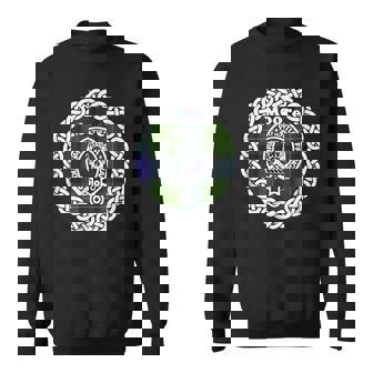 Moore Surname Last Name Scottish Clan Tartan Crest Funny Last Name Designs Funny Gifts Sweatshirt | Mazezy