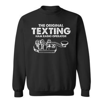 Morse Code Keyer Original Texting Ham Radio Sweatshirt | Mazezy