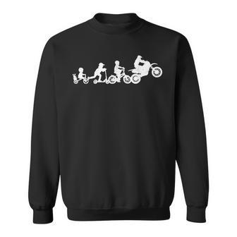 Motocross Evolution Funny Dirt Bike Mx Motorcycle Biker Sweatshirt | Mazezy