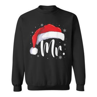 Mr Mrs Claus Christmas Couples Matching His And Her Pajamas Sweatshirt - Monsterry DE
