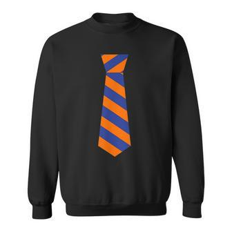 Mr Two Bits Florida Orange And Blue Tie Gator Sweatshirt | Mazezy
