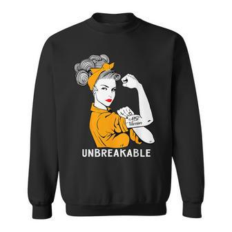 Ms Warrior Unbreakable Multiple Sclerosis Awareness Sweatshirt | Mazezy