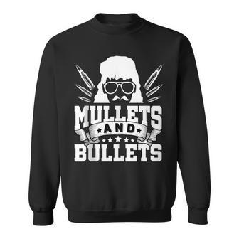 Mullet & Bullets - Funny Redneck Mullet Sweatshirt | Mazezy DE
