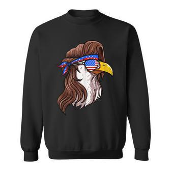 Mullet Pride - Funny Redneck Us American Flag Mullet Sweatshirt | Mazezy