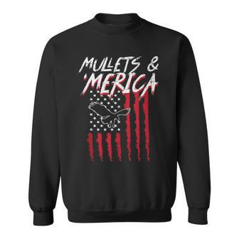 Mullets Merica Eagle Us American Flag 4Th Of July Patriotic Sweatshirt - Monsterry AU