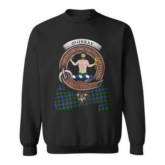 Murray Atholl Clan Badge & Tartan Sweatshirt | Mazezy UK