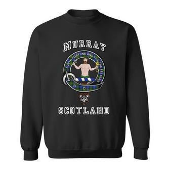 Murray Atholl Tartan Clan Badge Athletic Style Murray Funny Gifts Sweatshirt | Mazezy