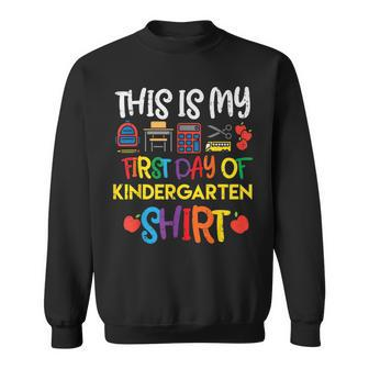 My First Day Of Kindergarten Back To Boys Girls Kids Sweatshirt - Monsterry CA