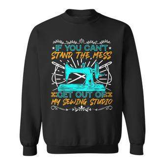 My Sewing-Studio Funny Quote Sewing Machine Fan Sweatshirt | Mazezy