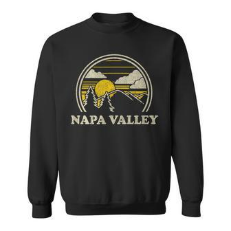 Napa Valley California Ca T Vintage Hiking Mountains Sweatshirt | Mazezy