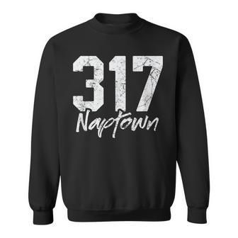 Naptown 317 Naptown Area Code Vintage Pride City Sweatshirt | Mazezy