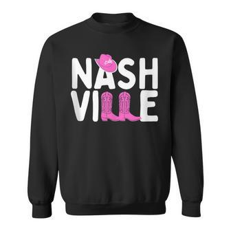Nashville Cowgirl Bachelorette Party Sweatshirt | Mazezy