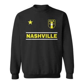 Nashville Tennessee 615 Star Designer Badge Edition Sweatshirt - Seseable