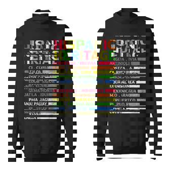 National Latino Countries Flag Hispanic Heritage Month 2023 Sweatshirt | Mazezy