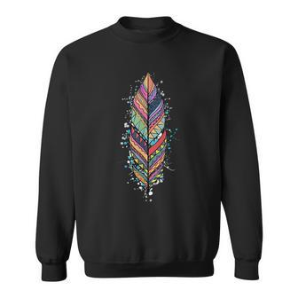 Native American Feather Indian Design Sweatshirt | Mazezy