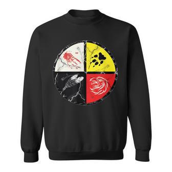 Native American-Medicine Wheel Sweatshirt - Monsterry UK