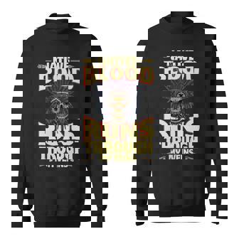 Native Blood Runs Through My Veins Indigenous Peoples Sweatshirt | Mazezy