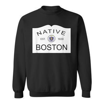 Native Boston Massachusetts Ma City Town New England Mass Sweatshirt | Mazezy