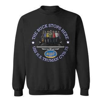 Navy Uss Harry S Truman Cvn75 Flight Deck Emblem Sweatshirt - Thegiftio UK