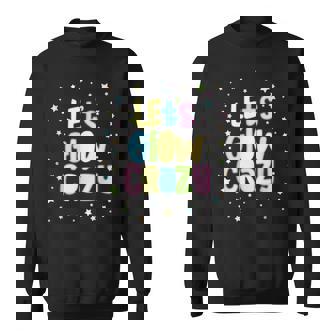 Neon Lights Lets Glow Crazy Glow Party Squad 80S 90S Retro Sweatshirt | Mazezy