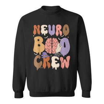 Neuro Boo Crew Halloween Neuro Nurse Neurology Nurse Ghost Sweatshirt - Thegiftio UK
