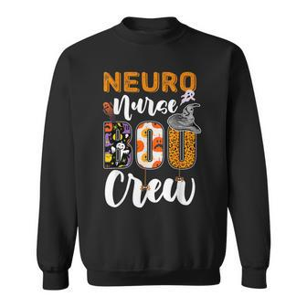Neuro Nurse Boo Crew Ghost Halloween Nursing Spooky Sweatshirt | Mazezy CA