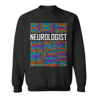 Neurologist Words Lover Graduate Student Neurology Sweatshirt | Mazezy