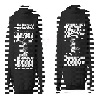 Never Underestimate A Husky Memaw Dog Lover Owner Funny Pet Sweatshirt - Seseable