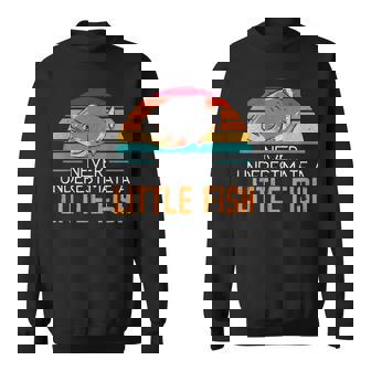 Never Underestimate A Little Fish Piranha Fishkeeping Sweatshirt - Seseable