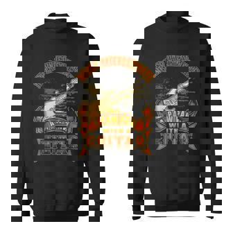 Never Underestimate A Paw Paw With A Guitar Guitarist Music Guitar Funny Gifts Sweatshirt | Mazezy