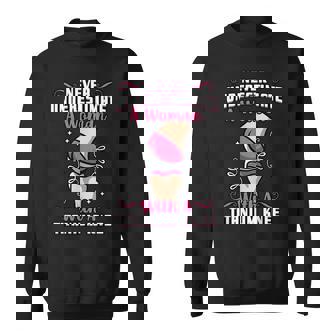 Never Underestimate A Woman With A Titanium Knee Surgery Sweatshirt | Mazezy