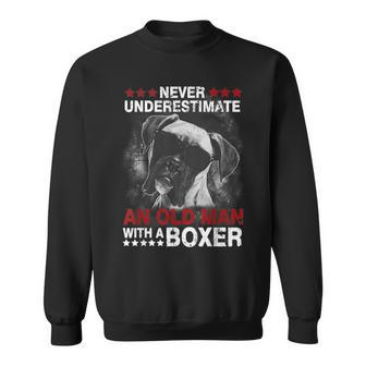 Never Underestimate An Old Man With A Boxer Sweatshirt - Seseable