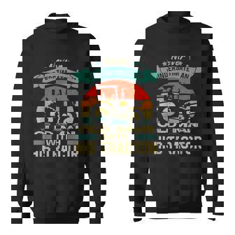 Never Underestimate An Old Man With His Tractor Farmer Sweatshirt | Seseable UK