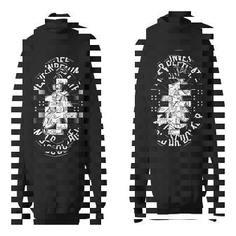 Never Underestimate An Old School Boxer Back Print Boxing Sweatshirt - Seseable