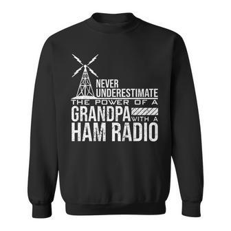 Never Underestimate The Power Of A Grandpa With Ham Radio Sweatshirt - Seseable