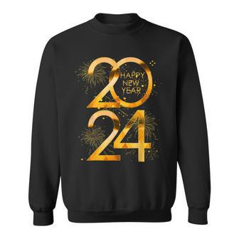 New Years Eve Party Supplies 2024 Happy New Year Fireworks Sweatshirt - Monsterry