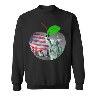 New York City Big Apple Statue Of Liberty Usa Nyc Pride Gift Sweatshirt | Mazezy