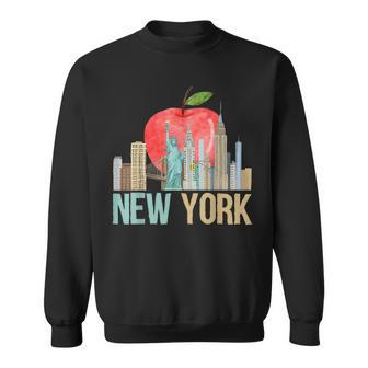 New York City Nyc Iconic Skyline Big Apple Gift Souvenir Sweatshirt | Mazezy