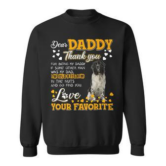 Newfoundland Dog Dear Daddy Thank You For Being My Daddy 1 Sweatshirt - Monsterry CA