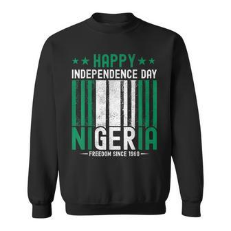 Nigerian Independence Day Vintage Nigerian Flag Sweatshirt | Mazezy