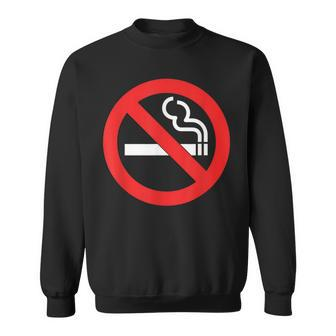 No Smoking Symbol Sweatshirt | Mazezy