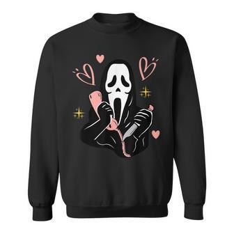 No You Hang Up First Ghost Calling Halloween Halloween Funny Gifts Sweatshirt | Mazezy