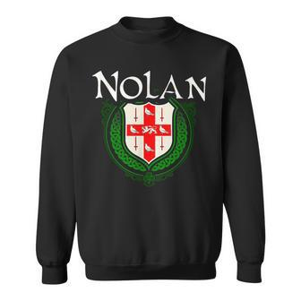 Nolan Surname Irish Last Name Nolan Family Crest Funny Last Name Designs Funny Gifts Sweatshirt | Mazezy