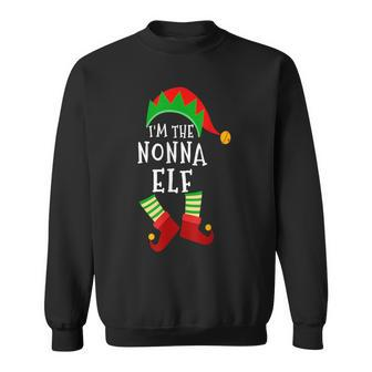 Nonna Elf Matching Family Group Christmas Elf Party Costume Sweatshirt - Thegiftio UK