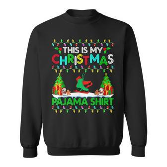Nordic Skating Christmas Pajama Xmas Holiday Sweatshirt | Mazezy